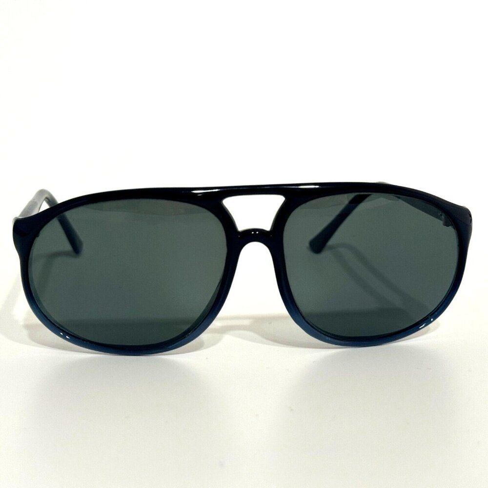 Ocean Waves Aviator Polarized Sunglasses Blue Ombre + Case